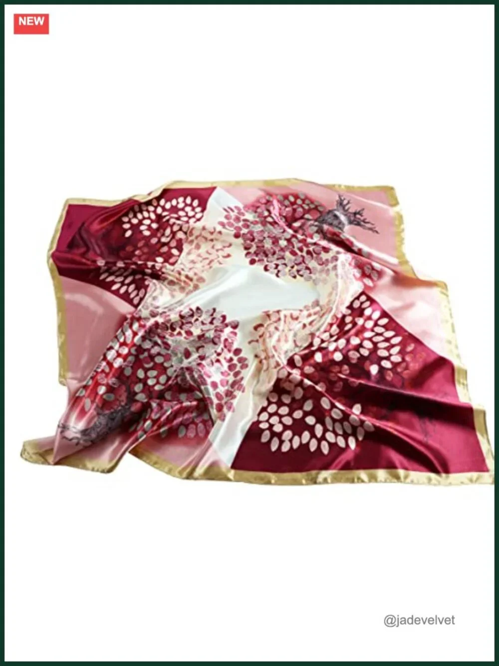 Silk-Like Satin Square Scarf 35x35 for Women Hair Wrap Head Scarf Bandana Neck